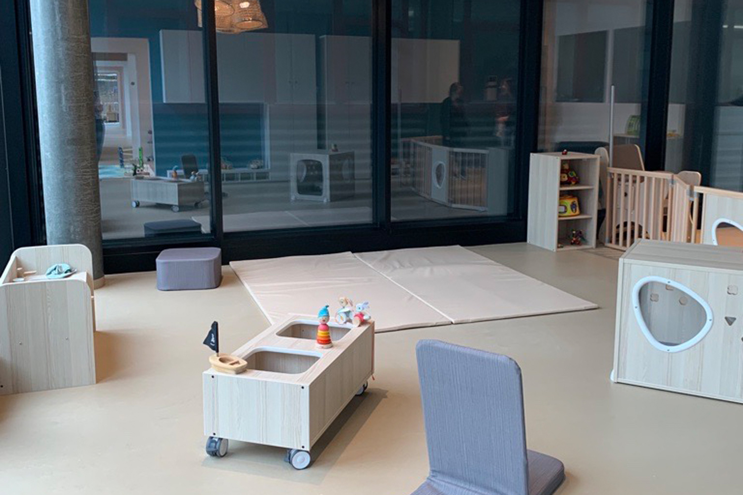 Die Kita kids & co in Renens an der Kreuzung zwischen Renens-Prilly und Lausanne