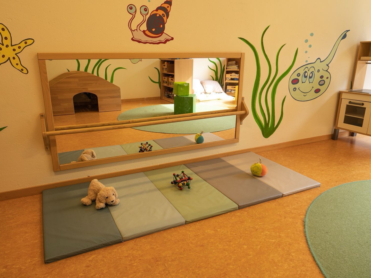 Lively creche in the quarter of Binzallee